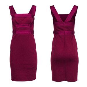 Robert Rodriguez Women's Magenta Sleeveless Bandage Bodycon Knee Length Dress 10